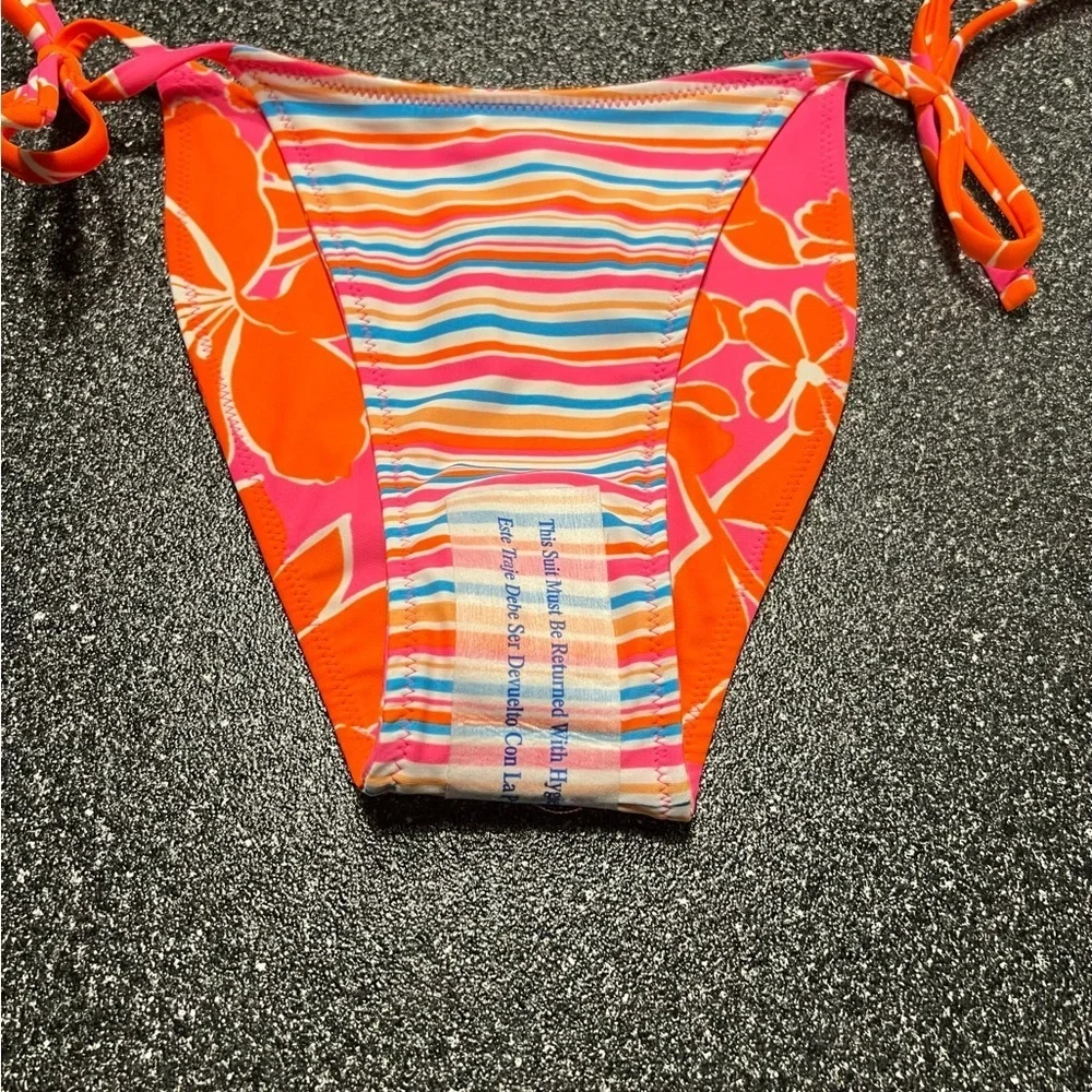 ❤️3/$15 NWT Wild Fable Reversible Orange and Pink Floral Bikini Bottom XXS